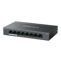Comutator PoE MERCUSYS MS108GP Negru - 65 W | 7x PoE+
