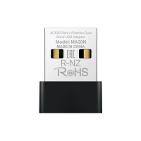 Adapter USB MERCUSYS MA20N Negru - 200 Mbps, 433 Mbps