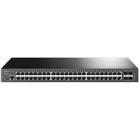 Сетевой коммутатор TP-LINK TL-SG3452X Черный - 48x 10/100/1000 Мбит/с Сетевой коммутатор TP-LINK TL-SG3452X Черный - 48x 10/100/1000 Мбит/с