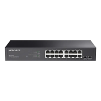 Switch de rețea MERCUSYS MS116GS Negru - 16x 10/100/1000 Mbps