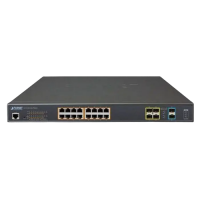 PoE коммутатор Planet GS-5220-16UP4S2X Серый - 439.4 Вт | IEEE 802.3af/at PoE коммутатор Planet GS-5220-16UP4S2X Серый - 439.4 Вт | IEEE 802.3af/at