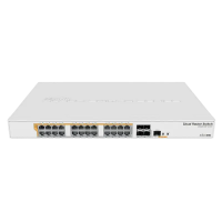 PoE коммутатор MikroTik CRS328-24P-4S+RM Белый - 24x 10/100/1000 Мбит/с PoE коммутатор MikroTik CRS328-24P-4S+RM Белый - 24x 10/100/1000 Мбит/с