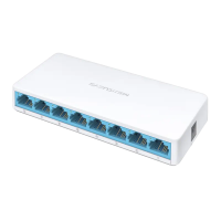 Switch de rețea MERCUSYS MS108 Alb - 8x 10/100 Mbps