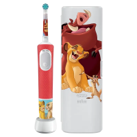 Электрическая зубная щетка Braun Kids D103.413.2KX Lion King Красный | Белый - Для детей | Возвратно-Вращательные | Мягкая | Круглая