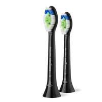 Насадка для электрической зубной щетки Philips HX6062/88 Зеркально-чёрный - Для взрослых | Средняя | Вытянутая
