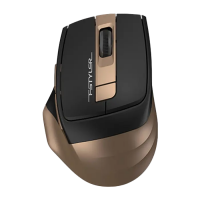 Mouse A4Tech FG35 Negru | Bronz - Optical | 2000 dpi | Fără fir