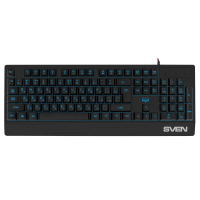 Клавиатура SVEN KB-G8300 Мембрана Черный - Проводное | Русский,Английский