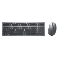 Set Tastatură + Mouse DELL KM7120W Membrană Gri - Fără fir | Rusă,Engleza