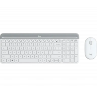 Set Tastatură + Mouse Logitech MK470 Membrană Alb - Fără fir | Engleza