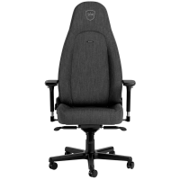 Игровое кресло Noblechairs Icon Ткань Антрацит - Сталь | Класс 4 | 128 - 138 см