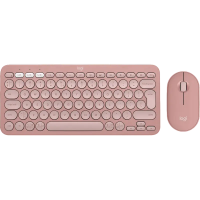 Set Tastatură + Mouse Logitech Pebble 2 Combo Membrană Roz - Fără fir | Engleza Set Tastatură + Mouse Logitech Pebble 2 Combo Membrană Roz - Fără fir | Engleza