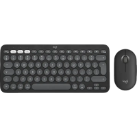 Клавиатура и мышь Logitech Pebble 2 Combo Мембрана Черный - Беспроводное | Английский