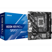 Placă de bază ASRock H610M-HDV/M.2 R2.0 LGA1700 Micro-ATX - Intel H610 | DDR4 SDRAM | 2x DIMM Placă de bază ASRock H610M-HDV/M.2 R2.0 LGA1700 Micro-ATX - Intel H610 | DDR4 SDRAM | 2x DIMM