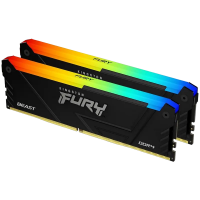 Оперативная память Kingston FURY Beast RGB FURY Beast 64 ГБ Чёрный - DDR4 SDRAM | 3200 МГц | 2x 32 ГБ