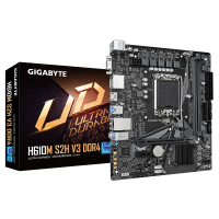 Placă de bază Gigabyte H610M S2H V3 DDR4 LGA1700 Micro-ATX - Intel H610 | DDR4 SDRAM | 2x DIMM Placă de bază Gigabyte H610M S2H V3 DDR4 LGA1700 Micro-ATX - Intel H610 | DDR4 SDRAM | 2x DIMM