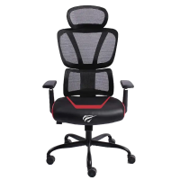 Игровое кресло Havit GC919 ПВХ Кожа Черный | Красный - Пластик | 119 - 126.5 см