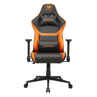 Игровое кресло Cougar Armor One V2 ПВХ Кожа Черный | Оранжевый - Сталь | Класс 4 | 126 - 134 см