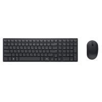 Set Tastatură + Mouse DELL KM555 Membrană Negru - Fără fir | Rusă