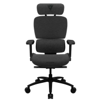 Офисное кресло ThunderX3 XTC Loft Искусственная кожа,Вентилируемая Сетка Темно-серый - Сталь | Класс 4 | 118 - 126 см