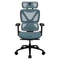 Офисное кресло ThunderX3 XTC Chroma Вентилируемая Сетка,Искусственная кожа Синий | Чёрный - Сталь | Класс 4 | 118 - 126 см