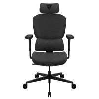 Офисное кресло ThunderX3 YTC Loft Ткань Темно-серый - Алюминий | Класс 4 | 110 - 124 см