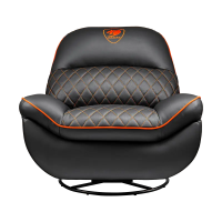 Scaun Gaming Cougar Overlord PU Piele Negru | Portocaliu - 96 cm
