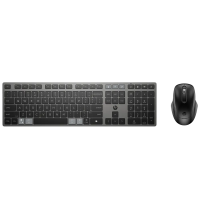 Set Tastatură + Mouse HP 725 Membrană Negru - Fără fir | Rusă,Engleza