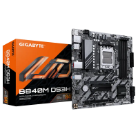 Материнская плата Gigabyte B840M DS3H AM5 Micro-ATX - AMD B840 | DDR5 SDRAM | 4x DIMM Материнская плата Gigabyte B840M DS3H AM5 Micro-ATX - AMD B840 | DDR5 SDRAM | 4x DIMM
