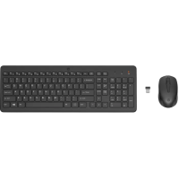 Клавиатура и мышь HP 300 Мембрана Черный - Беспроводное | Русский,Английский Клавиатура и мышь HP 300 Мембрана Черный - Беспроводное | Русский,Английский