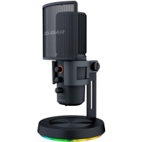 Игровой Микрофон Cougar Screamer-X Проводной аналоговый Черный - Настольный | Всенаправленный | 20 - 20000 Гц