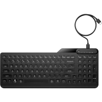 Клавиатура HP 400 Мембрана Черный - Проводное | Английский Клавиатура HP 400 Мембрана Черный - Проводное | Английский