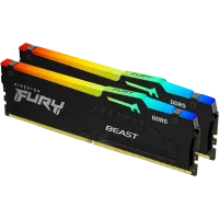 Оперативная память Kingston FURY Beast RGB, DDR5 SDRAM, 6000 МГц, 64 ГБ, KF560C30BBEAK2-64