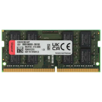 Оперативная память Kingston KVR32S22D8/16WP ValueRAM 16 ГБ Зеленый - DDR4 SDRAM | 3200 МГц | 1x 16 ГБ Оперативная память Kingston KVR32S22D8/16WP ValueRAM 16 ГБ Зеленый - DDR4 SDRAM | 3200 МГц | 1x 16 ГБ