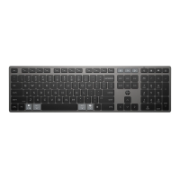 Tastatură HP 725 Membrană Negru - Fără fir | Rusă,Engleza