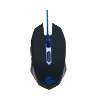 Gaming Mouse Gembird MUSG-001-B Negru/Albastru - Optical | 2400 dpi | Cu fir