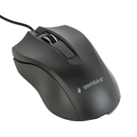 Mouse Gembird MUS-3B-01 Negru - Optical | 1000 dpi | Cu fir