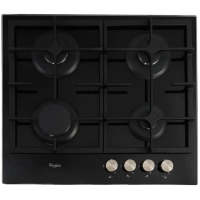 Plită pe gaz Whirlpool GOS 6415/NB Negru - 8 kW | Sticlă călită Plită pe gaz Whirlpool GOS 6415/NB Negru - 8 kW | Sticlă călită