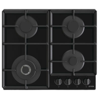Plită pe gaz Gorenje GTW 641 EB Negru - 8.15 kW | Sticlă călită Plită pe gaz Gorenje GTW 641 EB Negru - 8.15 kW | Sticlă călită