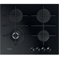 Plită pe gaz Whirlpool GOWL 628/NB Negru - 7.8 kW | Sticlă călită Plită pe gaz Whirlpool GOWL 628/NB Negru - 7.8 kW | Sticlă călită