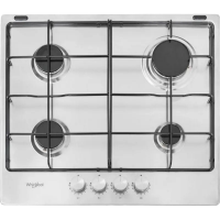 Газовая варочная панель Whirlpool TKRL 650 IX Нержавеющая сталь - 7.3 кВт | Нержавеющая сталь