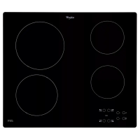 Plita incorporabilă electrică Whirlpool AKT 8090 NE Negru - 6.2 kW | Vitroceramică