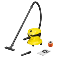 Пылесос Karcher WD 2 Plus V-12/4/18/C Жёлтый - Сухая,Влажная | 220 Вт | Контейнер,Мешок,Фильтр Картридж | 12 л Пылесос Karcher WD 2 Plus V-12/4/18/C Жёлтый - Сухая,Влажная | 220 Вт | Контейнер,Мешок,Фильтр Картридж | 12 л