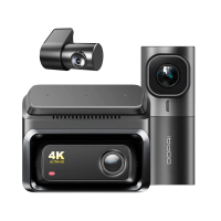 Комплект видеорегистраторов передней и задней панели автомобиля DDPAI Z60 + Rear Cam + Interior Cam Черный - 3840 x 2160 | 140°