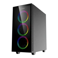 Компьютерный корпус Gamemax DARCO XD Midi-Tower Черный - Без блока питания | Металл,Пластик АБС,Закаленное стекло | ARGB Компьютерный корпус Gamemax DARCO XD Midi-Tower Черный - Без блока питания | Металл,Пластик АБС,Закаленное стекло | ARGB