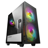 Компьютерный корпус Gamemax AERO Midi-Tower Черный - Без блока питания | Пластик АБС,Сталь,Закаленное стекло | ARGB Компьютерный корпус Gamemax AERO Midi-Tower Черный - Без блока питания | Пластик АБС,Сталь,Закаленное стекло | ARGB