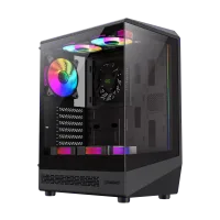 Компьютерный корпус Gamemax VISTA COC AB Midi-Tower Черный - Без блока питания | Алюминий,Закаленное стекло Компьютерный корпус Gamemax VISTA COC AB Midi-Tower Черный - Без блока питания | Алюминий,Закаленное стекло