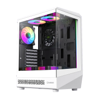 Компьютерный корпус Gamemax VISTA CPC AW Midi-Tower Белый - Без блока питания | Алюминий,Закаленное стекло Компьютерный корпус Gamemax VISTA CPC AW Midi-Tower Белый - Без блока питания | Алюминий,Закаленное стекло