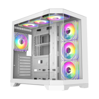 Компьютерный корпус Gamemax HYPE-A Midi-Tower Белый - Без блока питания | Металл, закаленное стекло Компьютерный корпус Gamemax HYPE-A Midi-Tower Белый - Без блока питания | Металл, закаленное стекло