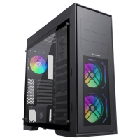 Компьютерный корпус Gamemax MASTER 2 BK Full-Tower Черный - Без блока питания | Металл,Пластик АБС,Закаленное стекло Компьютерный корпус Gamemax MASTER 2 BK Full-Tower Черный - Без блока питания | Металл,Пластик АБС,Закаленное стекло