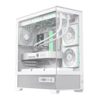 Компьютерный корпус Gamemax VISTA 2 AW Midi-Tower Белый - Без блока питания | Металл, закаленное стекло Компьютерный корпус Gamemax VISTA 2 AW Midi-Tower Белый - Без блока питания | Металл, закаленное стекло